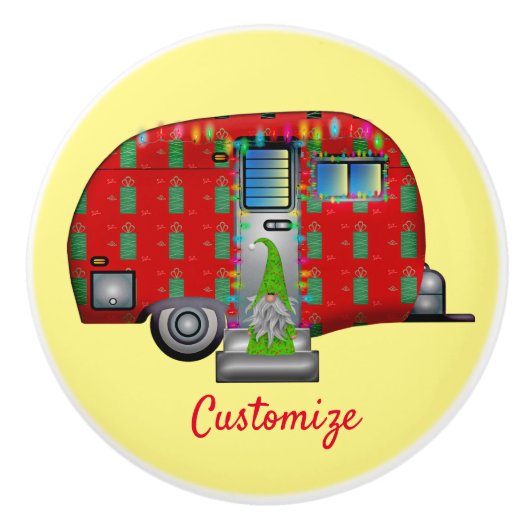 Scandia Gnome Caravan Thunder_Cove Keramikknauf (Vorderseite)