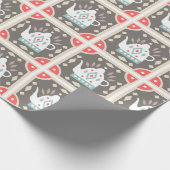Scandia Teapot Tiles Geschenkpapier (Ecke)