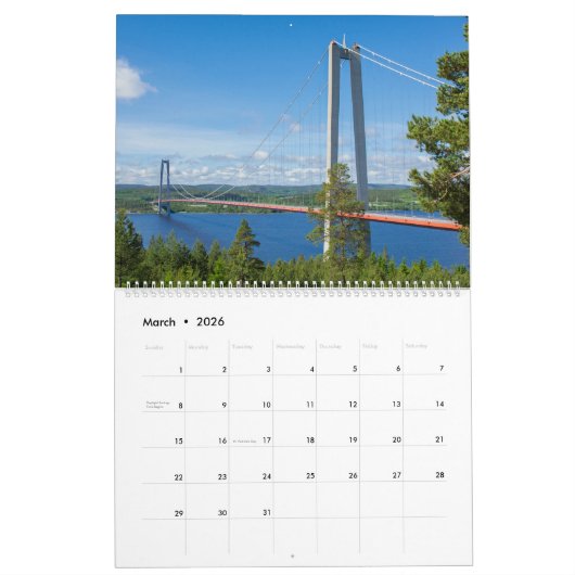 Scandinavia Kalender (Mär 2026)