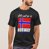 Scandinavia  Norwegian Flag Nordic Country Norway T-Shirt (Vorderseite)