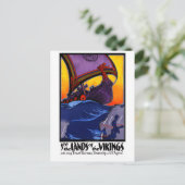 Scandinavia Vintage Travel Poster neu Postkarte (Stehend Vorderseite)