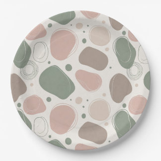 Scandinavian Abstract Design Paper Plate Pappteller