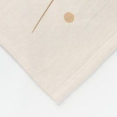 Scandinavian Baby Deer Line Art – Minimalist Fleecedecke (Ecke)