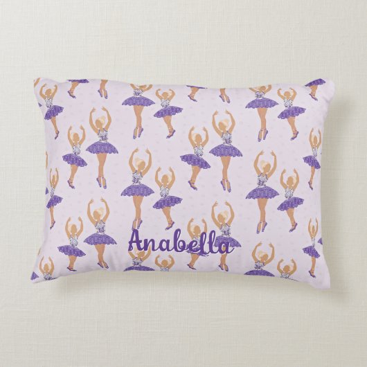 Scandinavian Ballet Ballerina Custom Dekokissen (Rückseite)