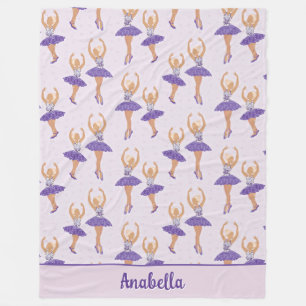 Scandinavian Ballet Ballerina Custom Fleecedecke