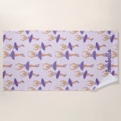 Scandinavian Ballet Ballerina Custom Strandtuch (Vorderseite)