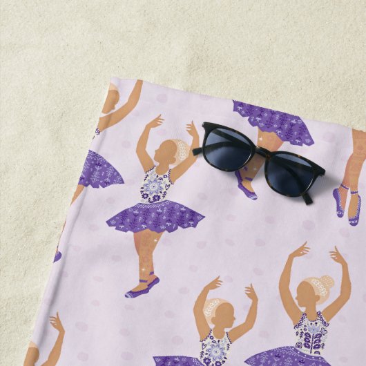 Scandinavian Ballet Ballerina Custom Strandtuch (Beispiel)