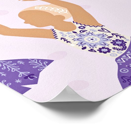 Scandinavian Ballet Ballerina Girls Poster (Ecke)