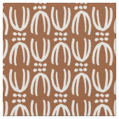 Scandinavian boho brown lines  stoff (Nahaufnahme)