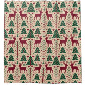 Scandinavian Christmas Duschvorhang (Vorderseite)