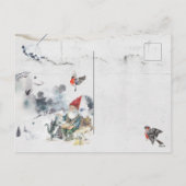 Scandinavian  Christmas Feiertagspostkarte (Rückseite)