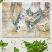 Scandinavian Christmas Geschirrtuch (Gefaltet)