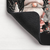 Scandinavian Christmas Gnome Red Berries T Shirt  Mousepad (Ecke)