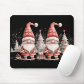 Scandinavian Christmas Gnome Red Berries T Shirt  Mousepad (Mit Mouse)