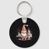 Scandinavian Christmas Gnome Red Berries T Shirt Schlüsselanhänger (Vorderseite)