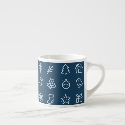 Scandinavian Christmas Icon Design  Espressotasse (Rechts)