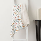 Scandinavian Christmas Nordic Winter Snowman Baby Sherpadecke