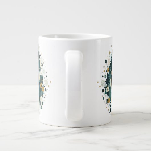 Scandinavian Christmas Nutcracker Jumbo-Tasse (Rückseite)