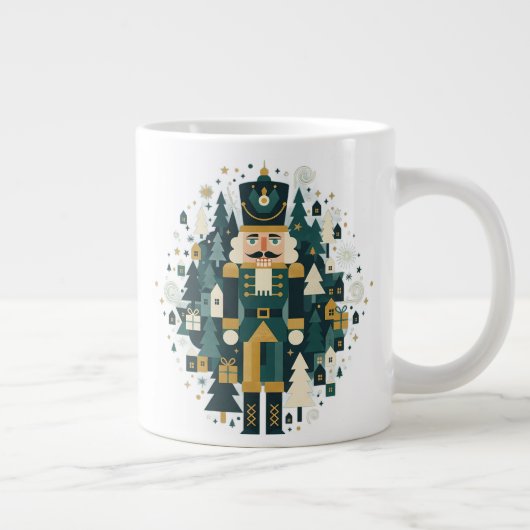 Scandinavian Christmas Nutcracker Jumbo-Tasse (Rechts)