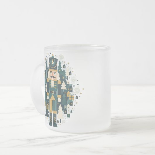 Scandinavian Christmas Nutcracker Mattglastasse (Vorderseite Links)