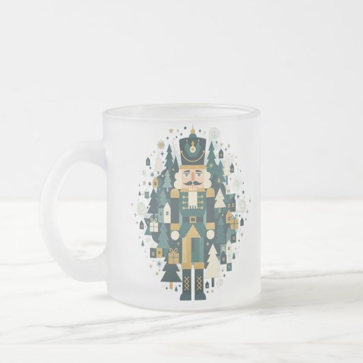 Scandinavian Christmas Nutcracker Mattglastasse (Links)