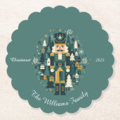 Scandinavian Christmas Nutcracker Untersetzer (Vorderseite)