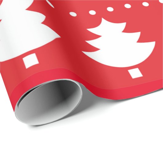 SCANDINAVIAN CHRISTMAS PATTERN GIFT WRAPPING GESCHENKPAPIER (Rolleneckpunkt)