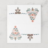 Scandinavian Christmas Platzkarte (Außenseite Aufgefaltet)