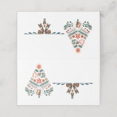 Scandinavian Christmas Platzkarte (Außenseite Aufgefaltet)