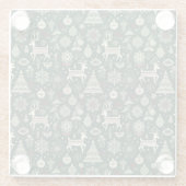 Scandinavian Christmas Time Glasuntersetzer (Rückseite)