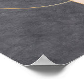 Scandinavian Circle Line Wall Art – Neutral Print Poster (Ecke)