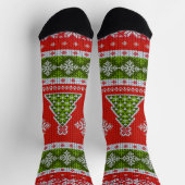 Scandinavian Design Cozy Winter Holiday Socken (Oben)