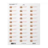 Scandinavian Fall Return Address Label (Vorne)