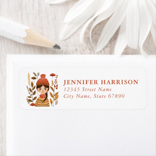 Scandinavian Fall Return Address Labels (Insitu)