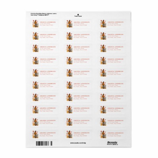 Scandinavian Fall Return Address Labels (Vorne)