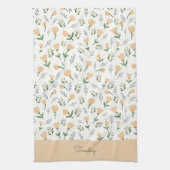 Scandinavian Floral Day of Week Geschirrtuch (Vertikal)