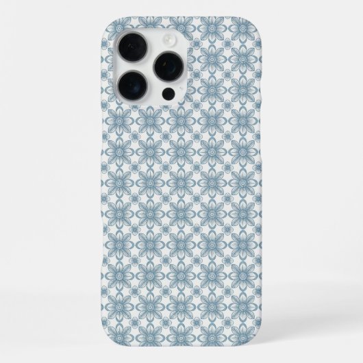 Scandinavian Floral Pattern iPhone Hülle (Rückseite)