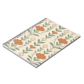 Scandinavian Floral Spiral Notebook Notizblock (Linke Seite)