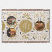 Scandinavian Foliage 3 Photo Family Keepsake Decke (Vorderseite)