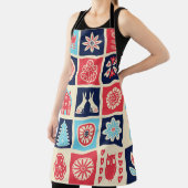 Scandinavian folk art seamless vintage pattern wit schürze (InSitu)