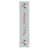 Scandinavian Folk Art Style Kurzer Tischläufer (Vorderseite)