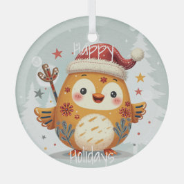 Scandinavian Folk Art Style Ornament Aus Glas