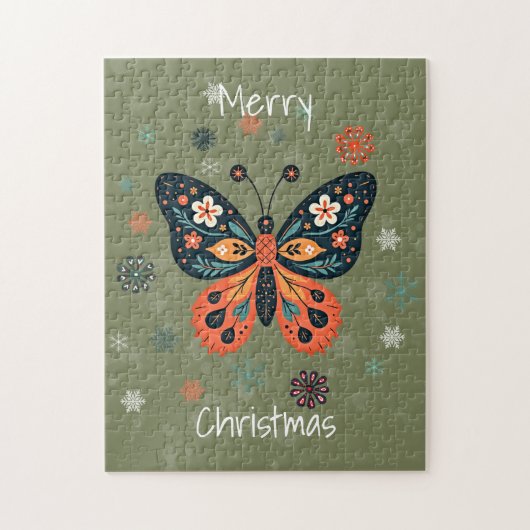 Scandinavian Folk Art Style Puzzle (Vertikal)