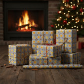 Scandinavian Gingerbread & Citrus Holiday  Geschenkpapier