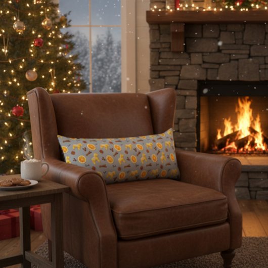 Scandinavian Gingerbread & Citrus Holiday Seitenschläferkissen