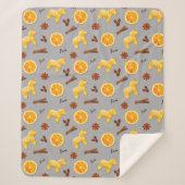 Scandinavian Gingerbread & Citrus Holiday Sherpadecke (Vorderseite)