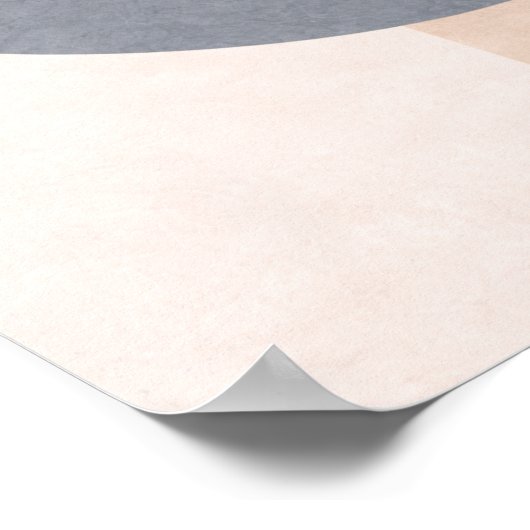 Scandinavian Half Circle Wall Art – Geometric  Poster (Ecke)