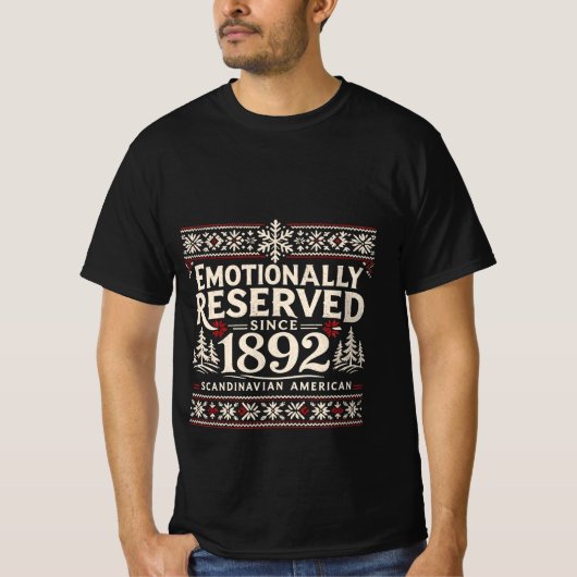 Scandinavian Humor - Emotionally Reserved T-Shirt (Vorderseite)