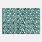 Scandinavian Merry Christmas Tree Winter Snow Geschenkpapier Set (Vorderseite 2)