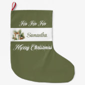 Scandinavian Minimal Christmas Stocking Großer Weihnachtsstrumpf (Vorderseite)